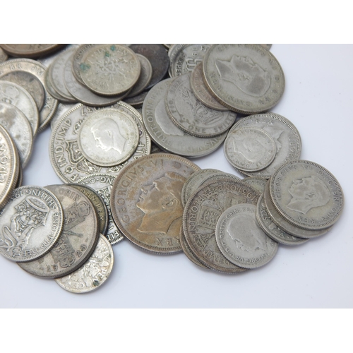 95 - A Quantity of Pre-1947 Silver Coinage: Weight 408g