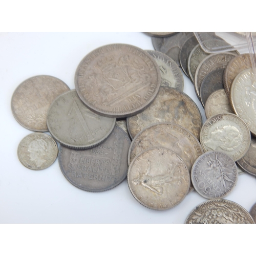 96 - A Quantity of Continental Silver Coinage: Weight 280g