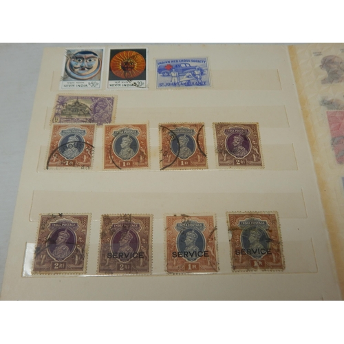 88 - A Stock Book Crammed with QV & Later Commonwealth Stamps together with an Album of QV & Later India ... 