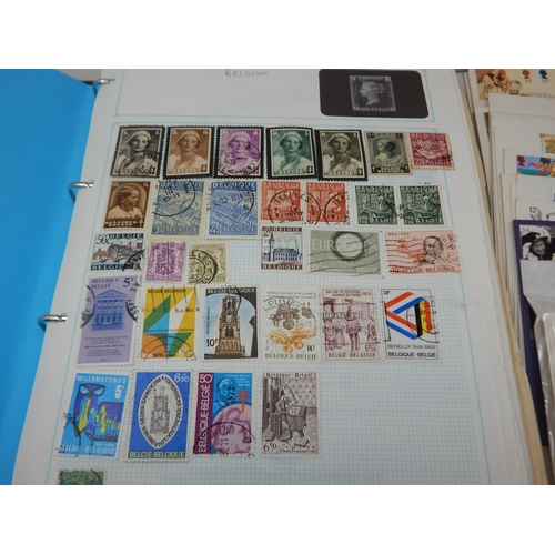 91 - A Worldex Stamp Album Containing a Vast Quantity of World Stamps together with a box containing a Hu... 