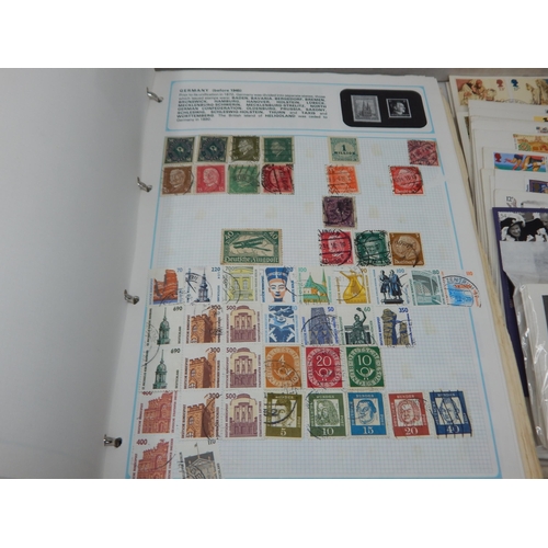 91 - A Worldex Stamp Album Containing a Vast Quantity of World Stamps together with a box containing a Hu... 