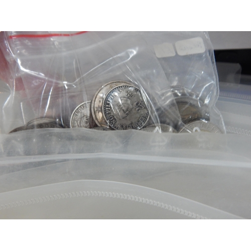 77 - A Large Plastic Tub Containing a Huge Quantity of World Coinage: Sorting will reward.