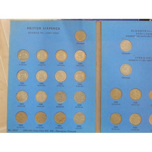 78 - A Large Quantity of Commemorative Coinage together with two complete Whitman folders of Pennies & Si... 