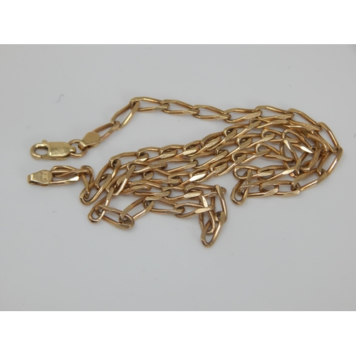 198 - 9ct Gold Chain: Length 44cm: Weight 9.84g