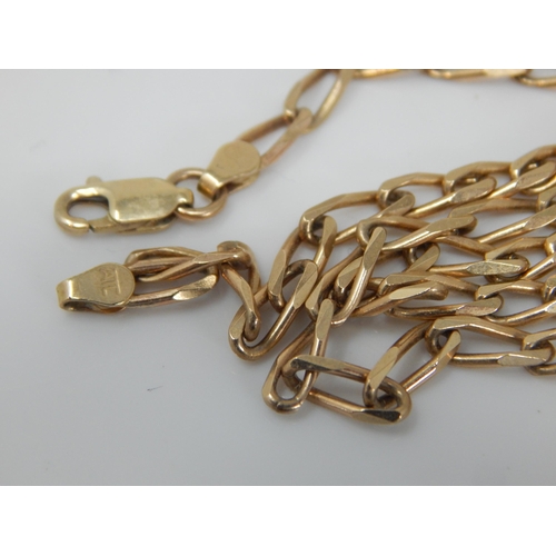 198 - 9ct Gold Chain: Length 44cm: Weight 9.84g