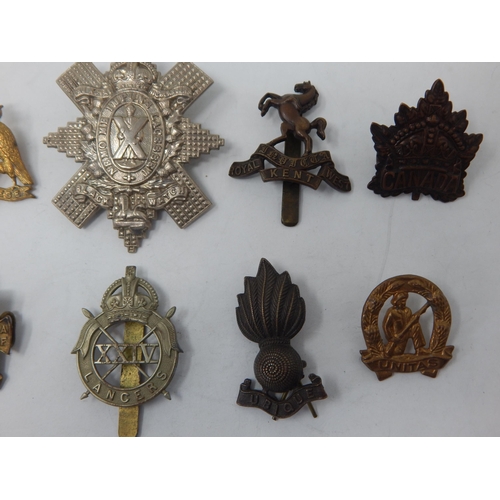 505 - A Collection of Military Badges to Include: The Royal Highlanders Black Watch, Royal Artillery, 24th... 