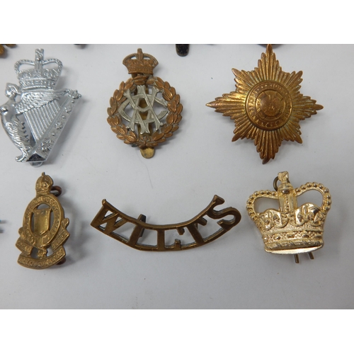 515 - Military Cap Badges Including Buffs, Royal Kent, Middlesex etc