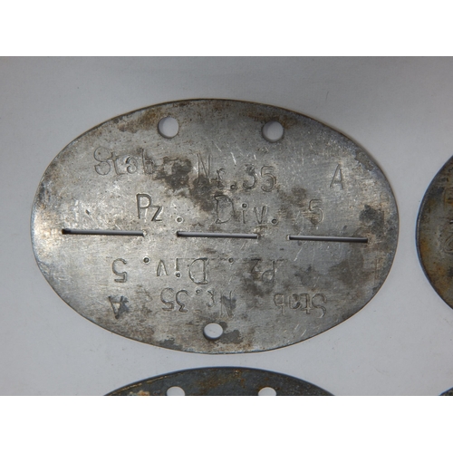 570 - WWII German Erkennungsmarke (Identification Tag): this was the standard-issue German military identi... 