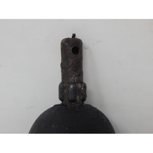 582 - WWI German Egg Grenade with Fuse Section (inert)