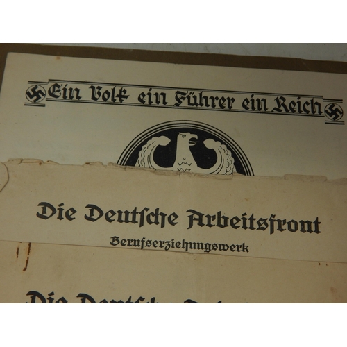 593 - WWII Nazi German Folders Fur Zustimmung 