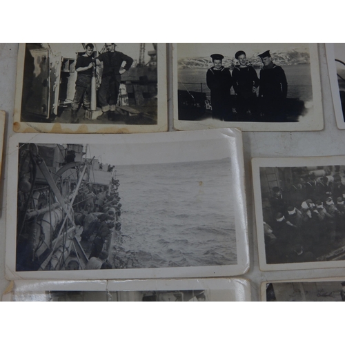 603 - WWII Naval Photographs Including Blindfolded German Prisoners of War.