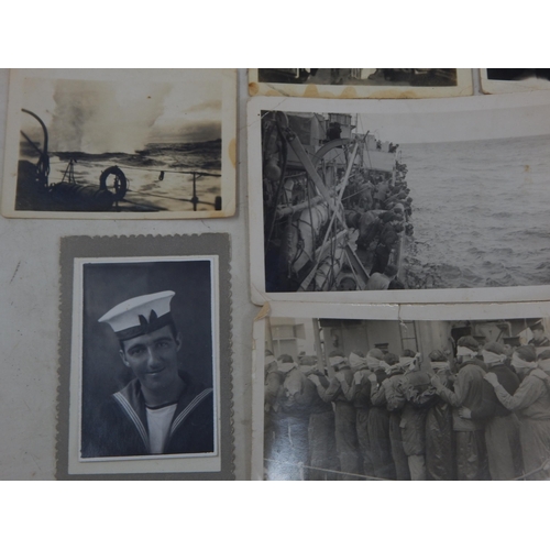 603 - WWII Naval Photographs Including Blindfolded German Prisoners of War.