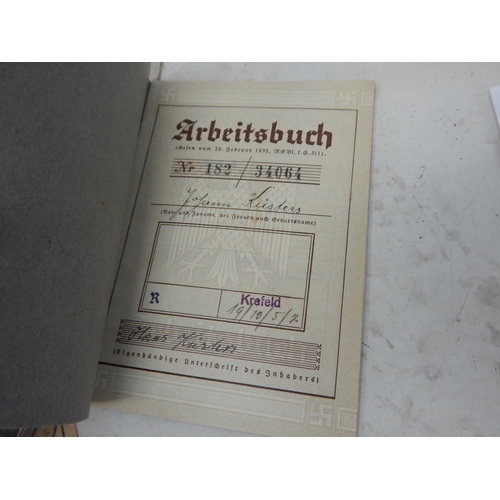 614 - WWI/WWII German Passes.