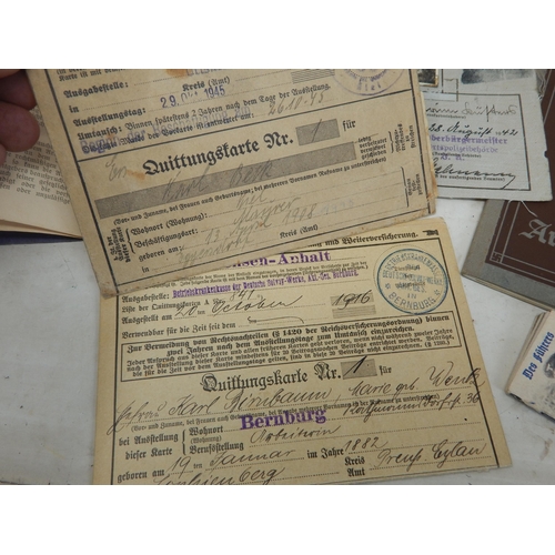 614 - WWI/WWII German Passes.