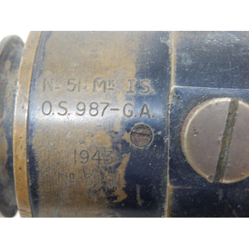 616 - WWII 1943 Dated No 51 Mk IS O.S 987-GA Gun Sighting