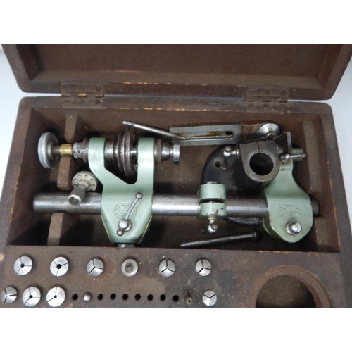 293 - The Pultra 10 Jewellers Lathe with Accessories in Fitted Wooden Case