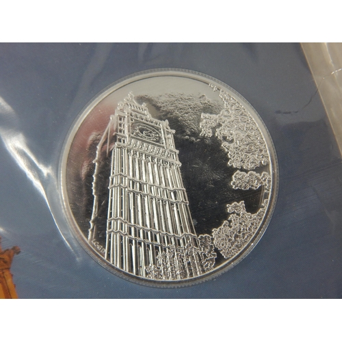 66 - Royal Mint 2015 Big Ben UK Fine Silver £100 Coin in Sealed Pack of Issue