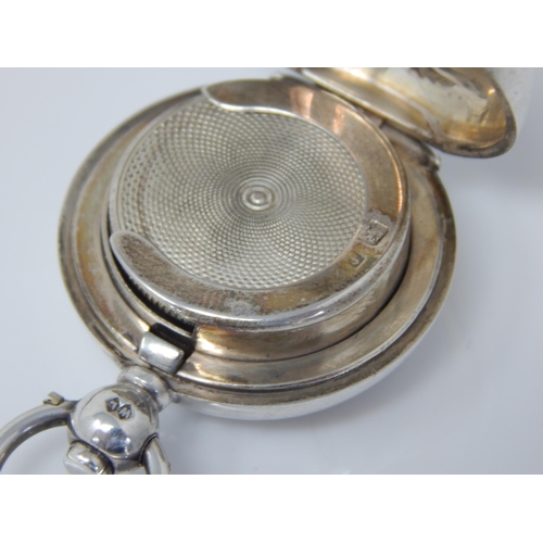 148I - Edwardian Silver Sovereign Holder (Not Personalised) in Good Clean Condition with Strong Spring Mech... 