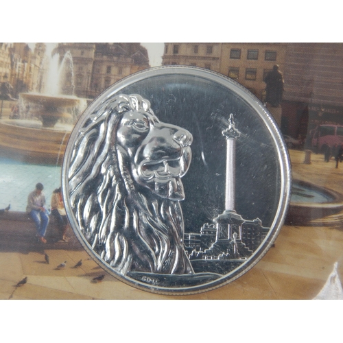 67 - Royal Mint 2015 Trafalgar Square UK Fine Silver £100 Coin in Sealed Pack of Issue