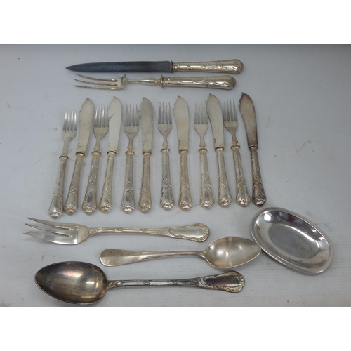 149L - A Quantity of Christofle Flatware together with a small white metal dish