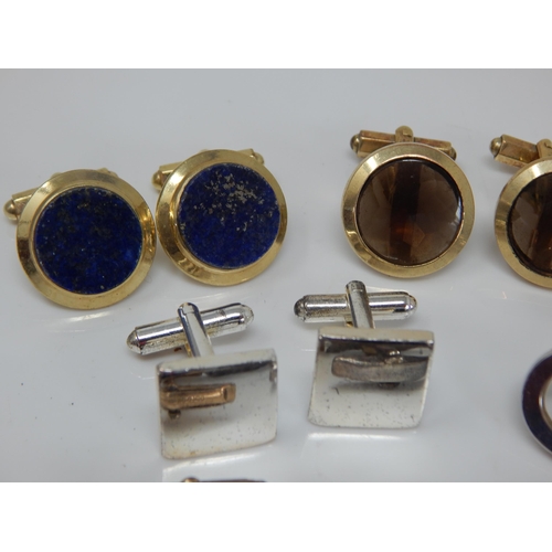 20 - 5x Pairs of Silver Cufflinks together with Further Pairs of Cufflinks including Nina Ricci