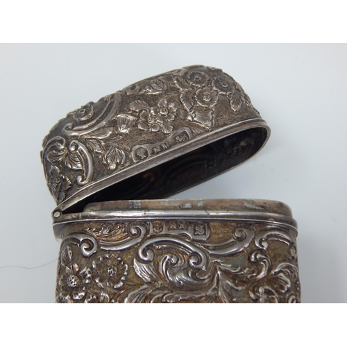 26 - Nathaniel Mills: A Victorian Silver Castle Top Cigar Case depicting Windsor & Warwick Castles: Hallm... 