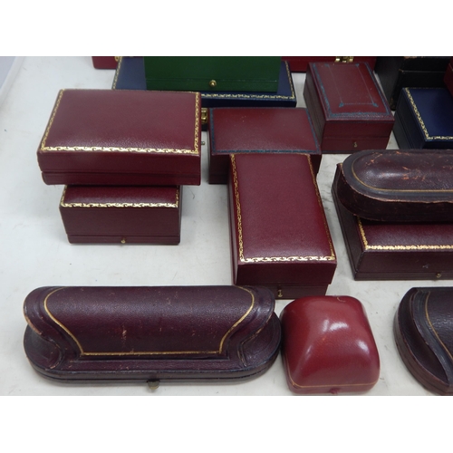 299B - A Quantity of Antique & Vintage Jewellery & Silver Presentation Cases Mainly From Garrard.