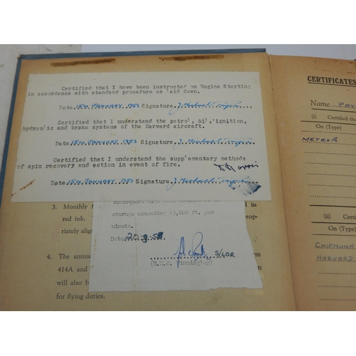 407 - Royal Air Force Pilots Flying Log Books of Captain J. M. Payne (3)