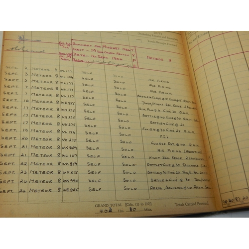 407 - Royal Air Force Pilots Flying Log Books of Captain J. M. Payne (3)