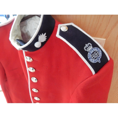 414 - Grenadiers Guards Sergeants Red Dress Tunic with Silver Buttons