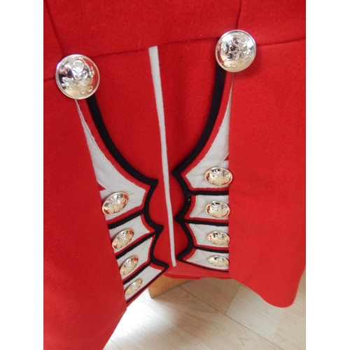 414 - Grenadiers Guards Sergeants Red Dress Tunic with Silver Buttons