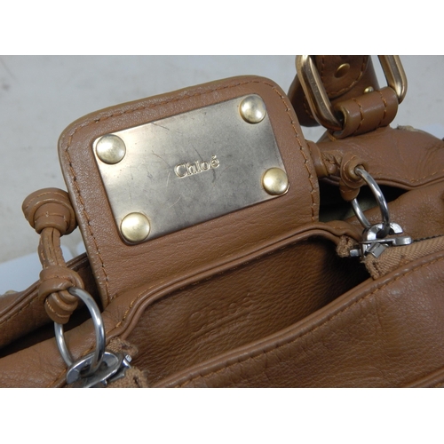 415 - Ladies Bags: Vintage PRADA in good condition, GUCCI in worn condition & CHLOE tan bag in good condit... 