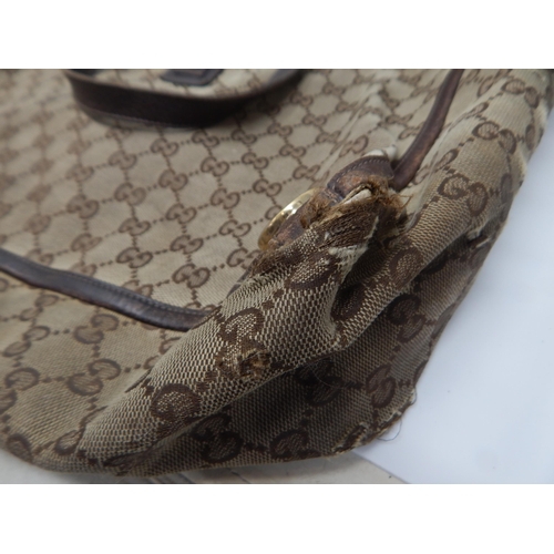 415 - Ladies Bags: Vintage PRADA in good condition, GUCCI in worn condition & CHLOE tan bag in good condit... 