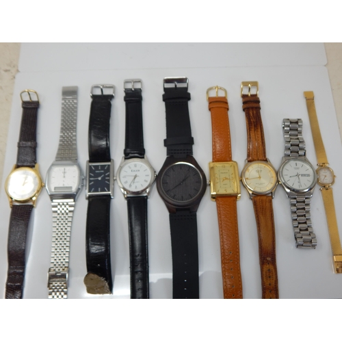 162P - A Quantity of Gentleman's & Ladies Wristwatches (9)