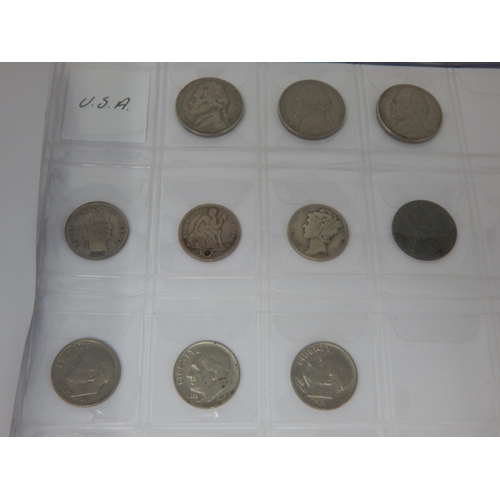 99L - A Coin Album containing a large quantity of British & foreign coinage including silver dating 18th c... 