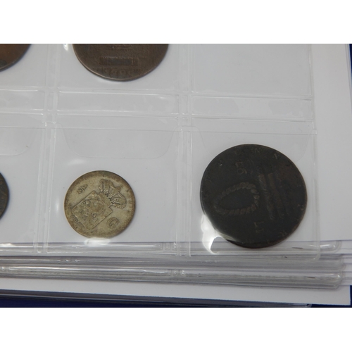 99L - A Coin Album containing a large quantity of British & foreign coinage including silver dating 18th c... 