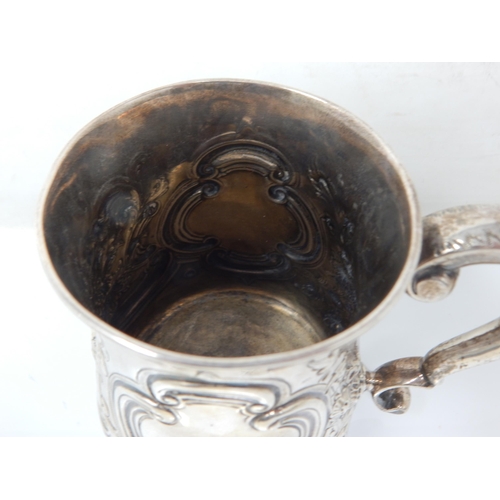 100A - George II Silver Tankard Hallmarked London 1738 by Richard Bayley: Weight 344g