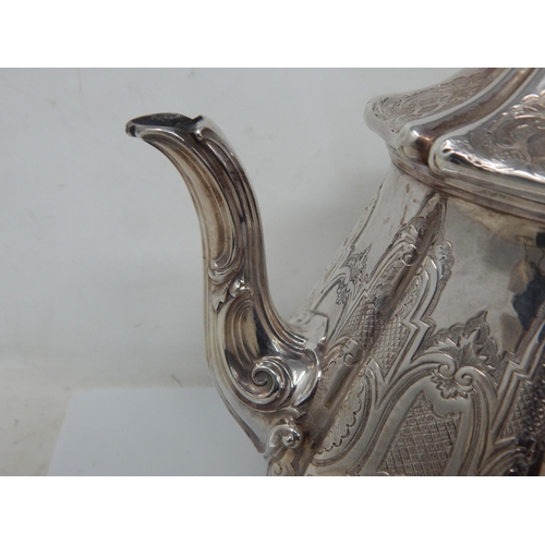 100C - Victorian Silver Tea Pot Hallmarked London 1846 by Edward, Edward Junior, John & William Barnard: We... 