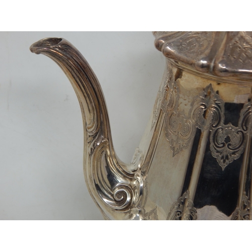 100D - Victorian Silver Coffee Pot Hallmarked London 1846 by Edward, Edward Junior, John & William Barnard:... 