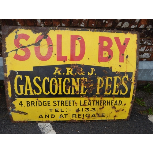 767 - Vintage Enamel Sign 