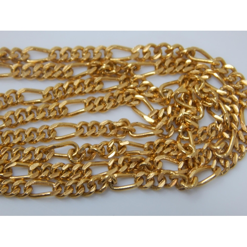 109 - 22ct Gold Fancy Link Chain: Length 50cm: Weight 12.15g