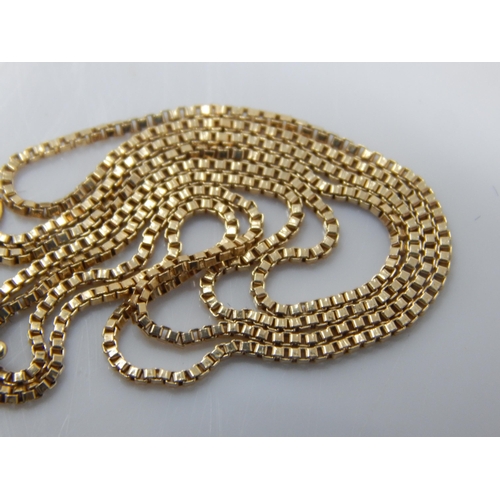 118 - 14ct Gold Fine Link Chain: Length 38cm: Weight 1.98g