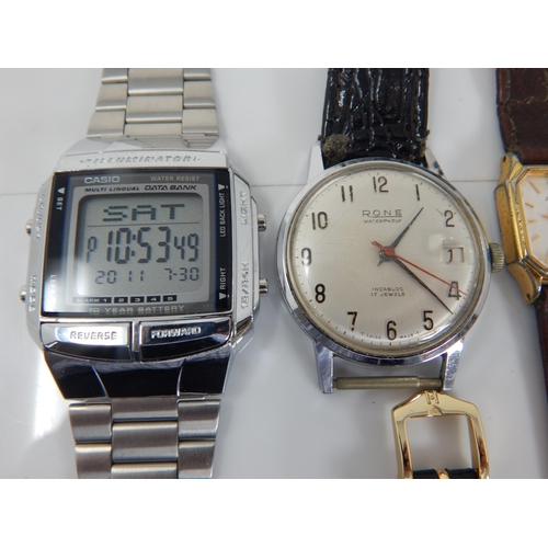 122 - A Group of Gentleman's & Ladies Wristwatches Including a Ladies 18ct Gold Plated Raymond Weil, Gents... 