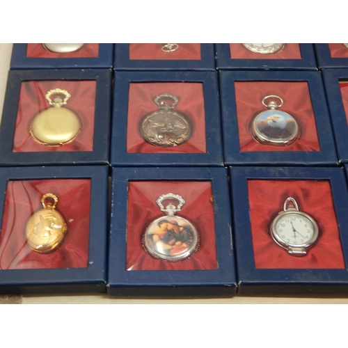 164 - A Large Collection of Modern Pocket Watches in Original Cases of Issue (34)