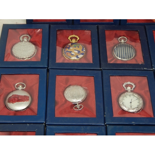 164 - A Large Collection of Modern Pocket Watches in Original Cases of Issue (34)