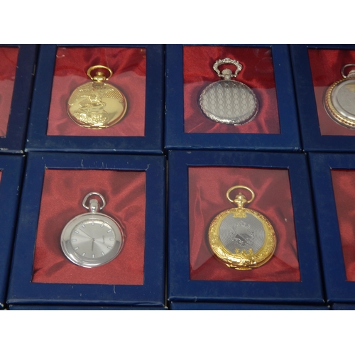 164 - A Large Collection of Modern Pocket Watches in Original Cases of Issue (34)