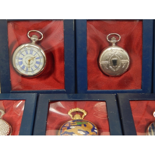 164 - A Large Collection of Modern Pocket Watches in Original Cases of Issue (34)