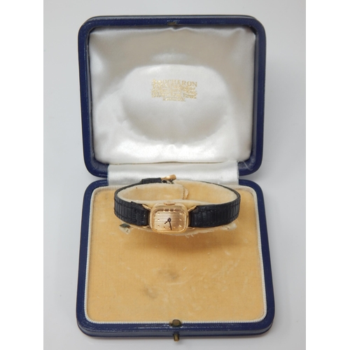 149 - Boucheron - A vintage 18ct gold lady’s cocktail watch in original box. Case signed: 'Boucheron, Pari... 