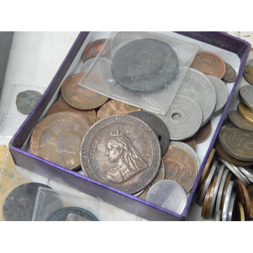 23 - A Quantity of Coins & Banknotes Including Some Silver (lot)