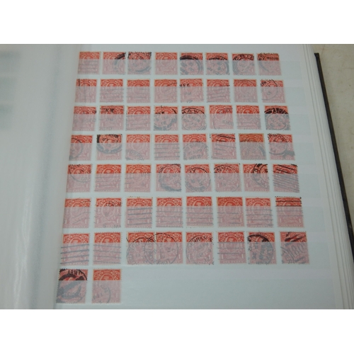 24 - An Album Containing a Large Quantity of QV Penny Reds, Blues etc together with KGV & KGVI. Sorting w... 